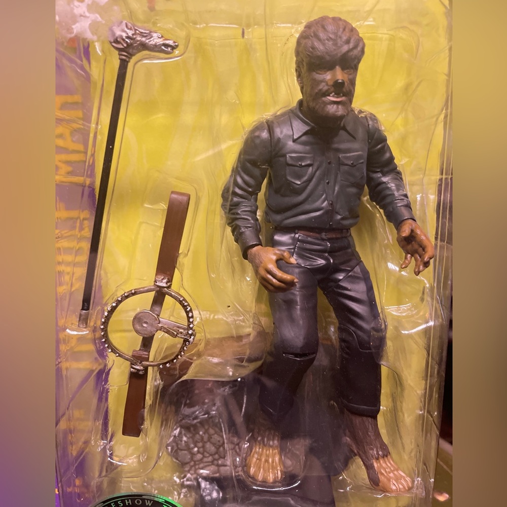 Universal Studios Monsters 🐺The WOLF MAN 🐺Lon Chaney Jr 🎥 1998 Sideshow Toy